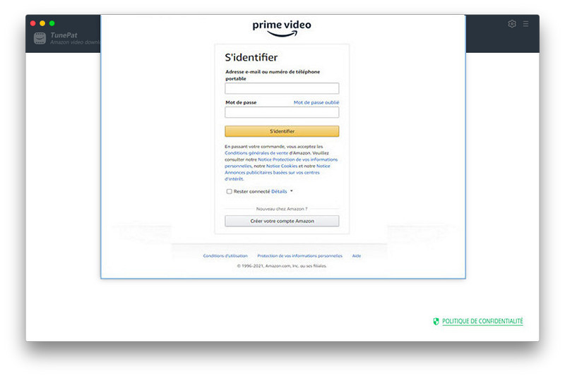 Connectez-vous à Amazon Prime Video sur TunePat