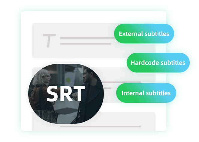 Supportez le téléchargement de trois types de sous-titres