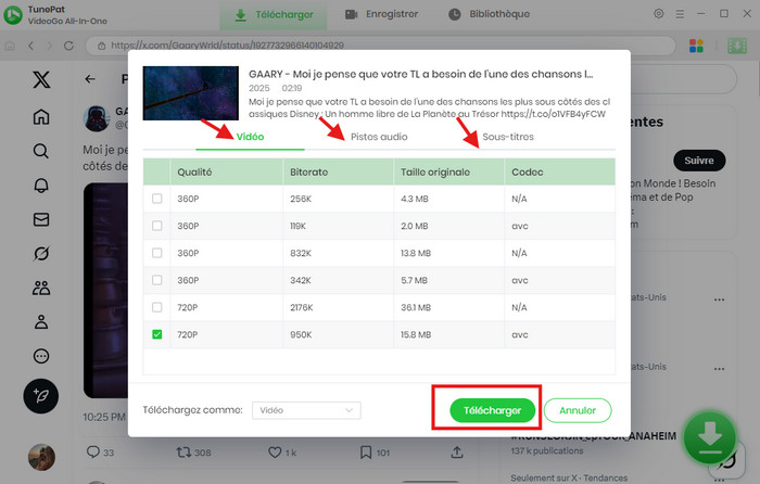 cliquez sur Télécharger