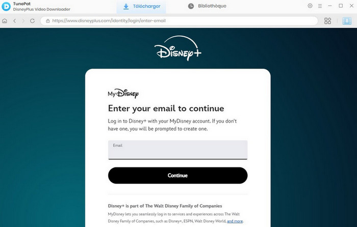 Connectez-vous à Disney Plus