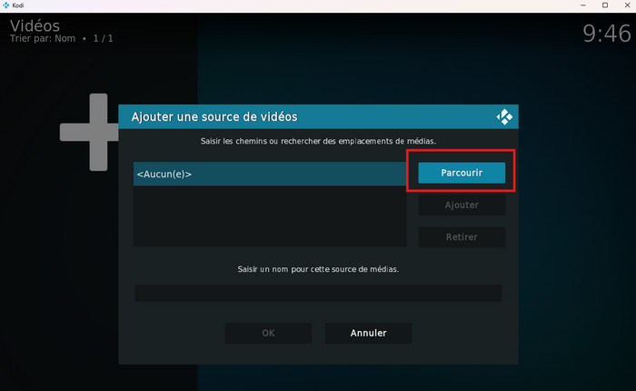 Appuyez sur le bouton Parcourir