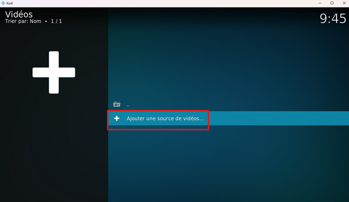 Cliquez sur Ajouter une source de vidéos