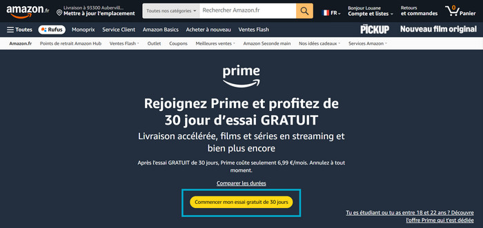 Obtenir l'essai gratuit de 30 jours