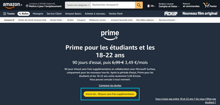 Obtenir l'essai gratuit de 90 jours