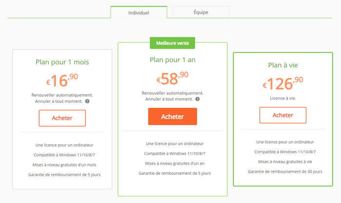 Prix de Netflix Video Downloader Individuel