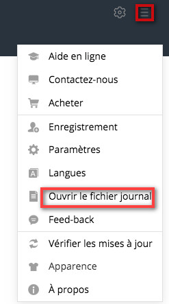 Ouvrir le fichier journal de TunePat