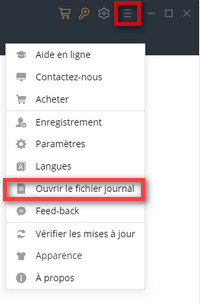 Ouvrir le fichier journal de TunePat