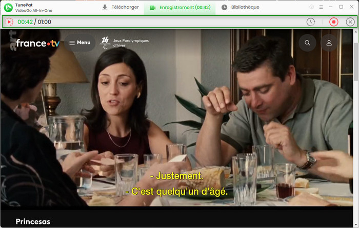 Commencez à enregistrer la vidéo